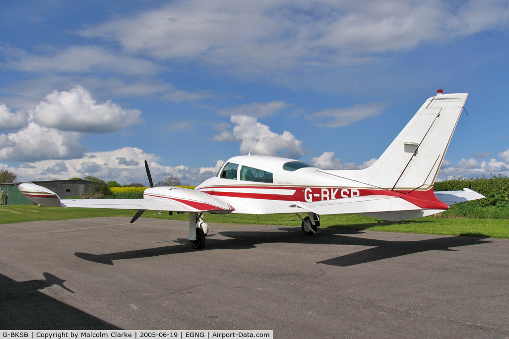 G-BKSB, 1973 Cessna T310Q C/N 310Q-0914, Cessna T310Q at Bagby Airfield, UK.