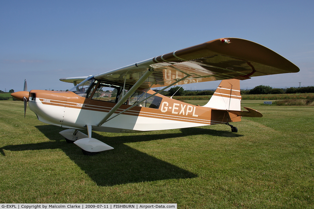 G-EXPL, 1996 Champion 7GCBC Explorer C/N 1220-96, Champion 7GCBC Citabria at Fishburn Airfield, UK in 2009.