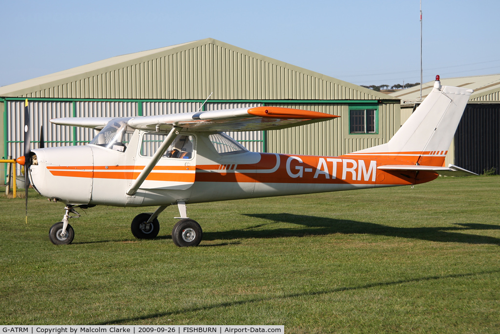 G-ATRM, 1966 Reims F150F C/N 0053, Reims Cessna F150F at Fishburn Airfield, UK in 2009.