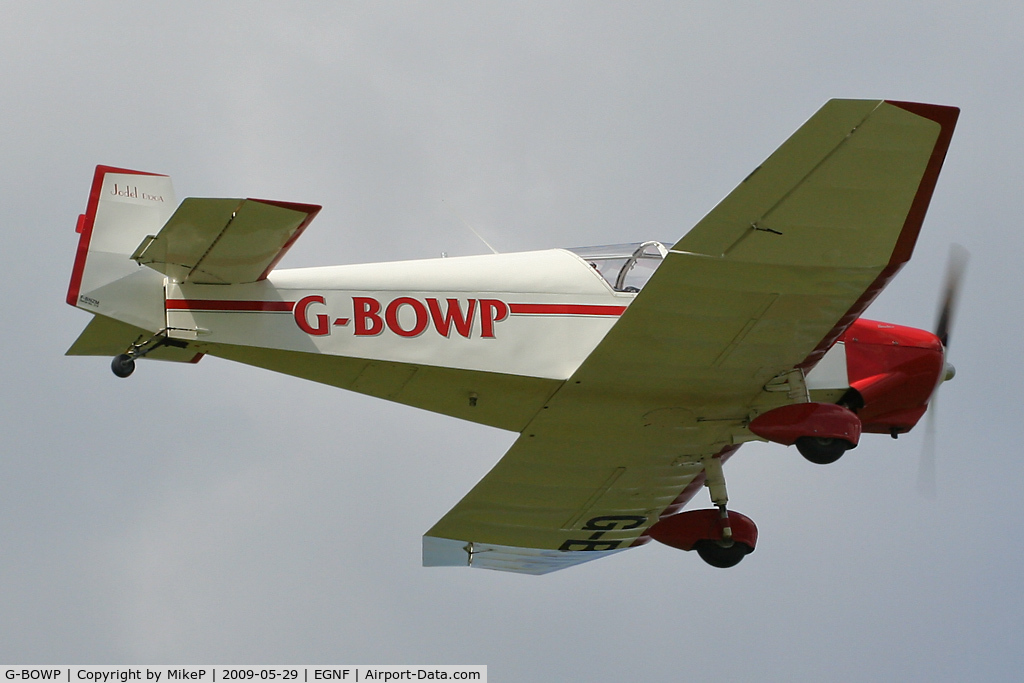 G-BOWP, 1966 Jodel (Wassmer) D-120A Paris-Nice C/N 319, Climbing away.