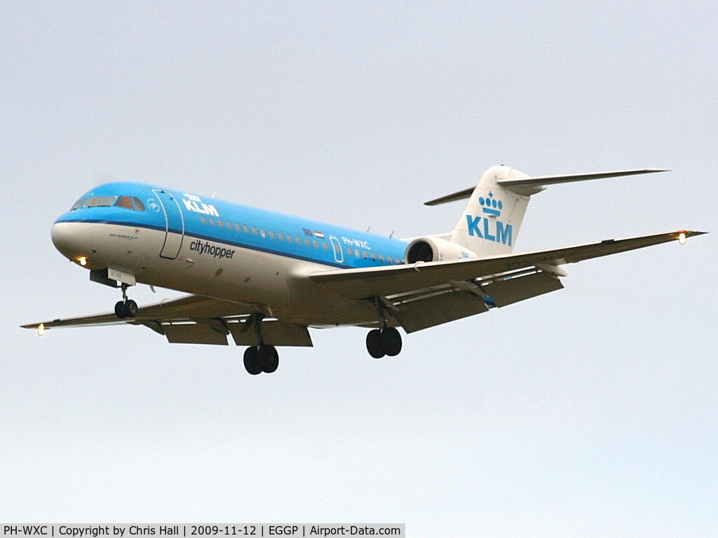 PH-WXC, 1996 Fokker 70 (F-28-0070) C/N 11574, KLM