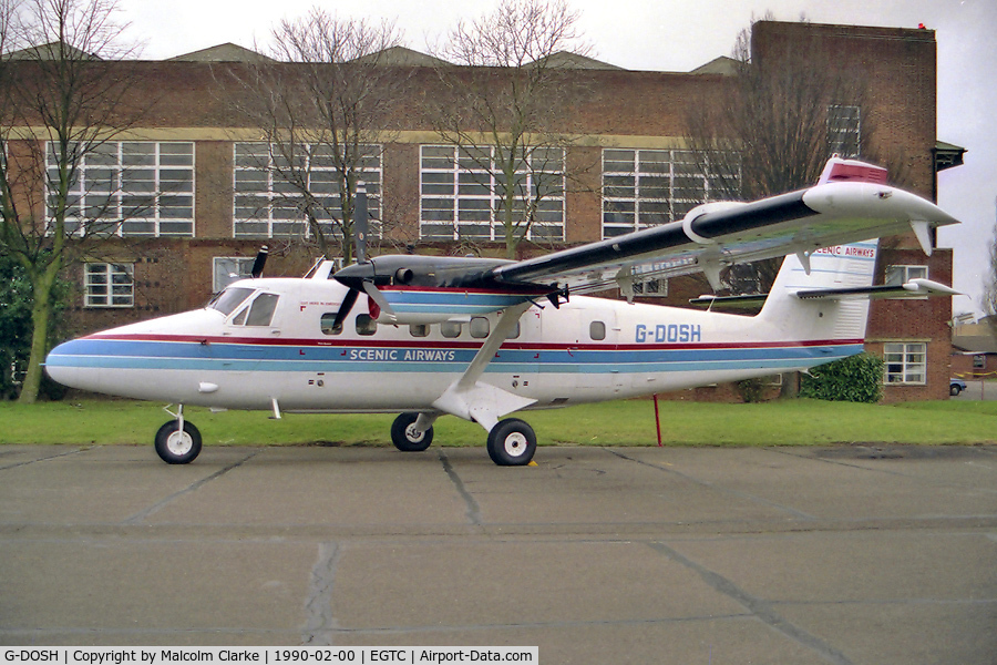 G-DOSH, 1968 De Havilland Canada DHC-6-210 Twin Otter C/N 200, De Havilland Canada DHC-6-200 Twin Otter at Cranfield Airport, UK.