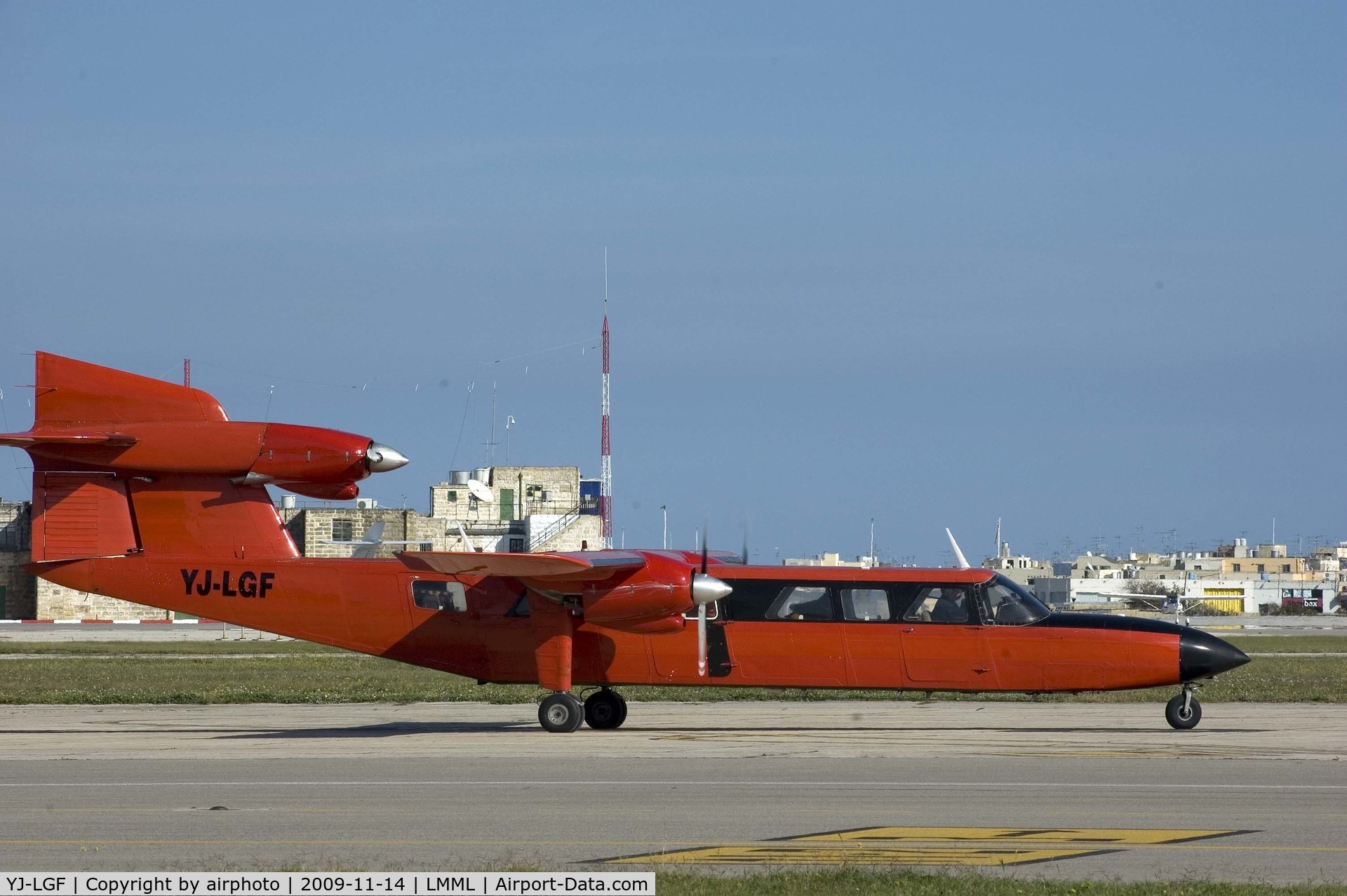 YJ-LGF, 1976 Britten-Norman BN-2A MK.III-2 Trislander C/N 1023, Red Trislander