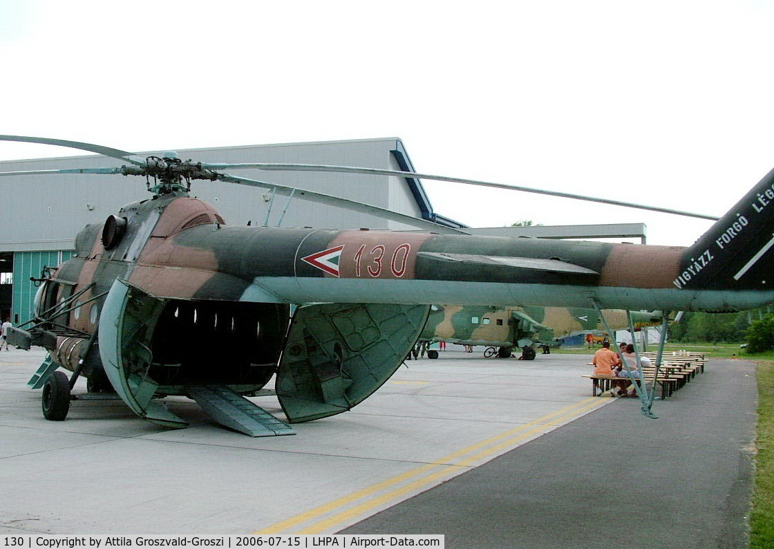 130, 1968 Mil Mi-8T Hip C/N 200130, Pápa HUNAF Base Airport