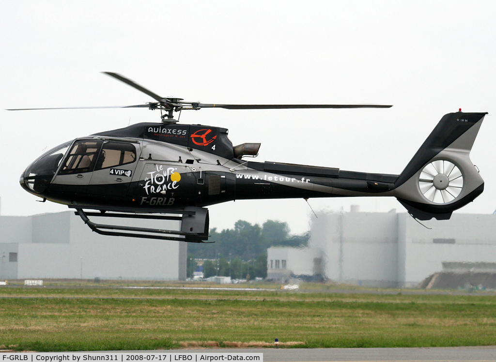 F-GRLB, Eurocopter EC-130B-4 (AS-350B-4) C/N 3515, Participant of the French Bicycle Tour 2008