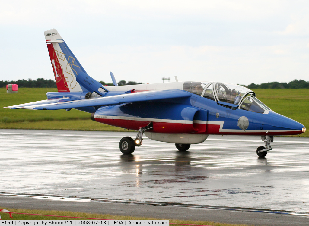 E169, Dassault-Dornier Alpha Jet E C/N E169, Come back from demo flight during LFOA Airshow 2008