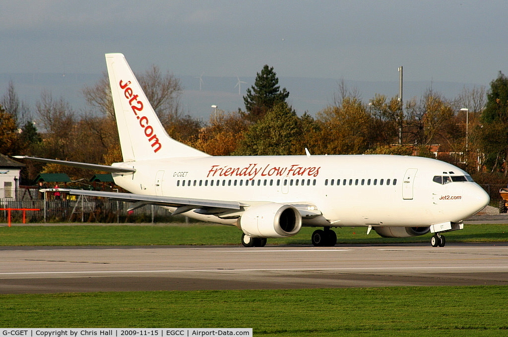 G-CGET, 1995 Boeing 737-33A C/N 27455, Jet2 Boeing 737-33A, Previous ID: OO-LTU, G-TOYE