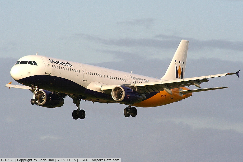G-OZBL, 1998 Airbus A321-231 C/N 864, Monarch Airlines