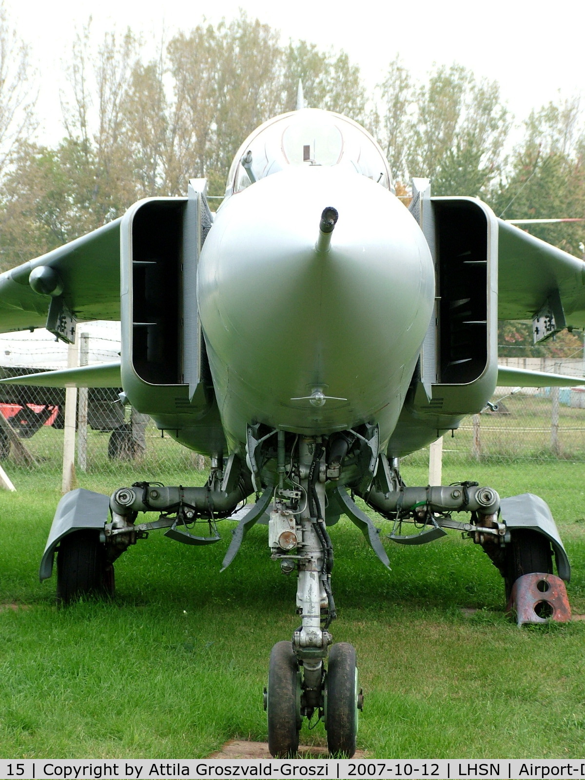 15, 1979 Mikoyan-Gurevich MiG-23UB C/N A1037926, Szolnok-Szandaszölös airplane museum.