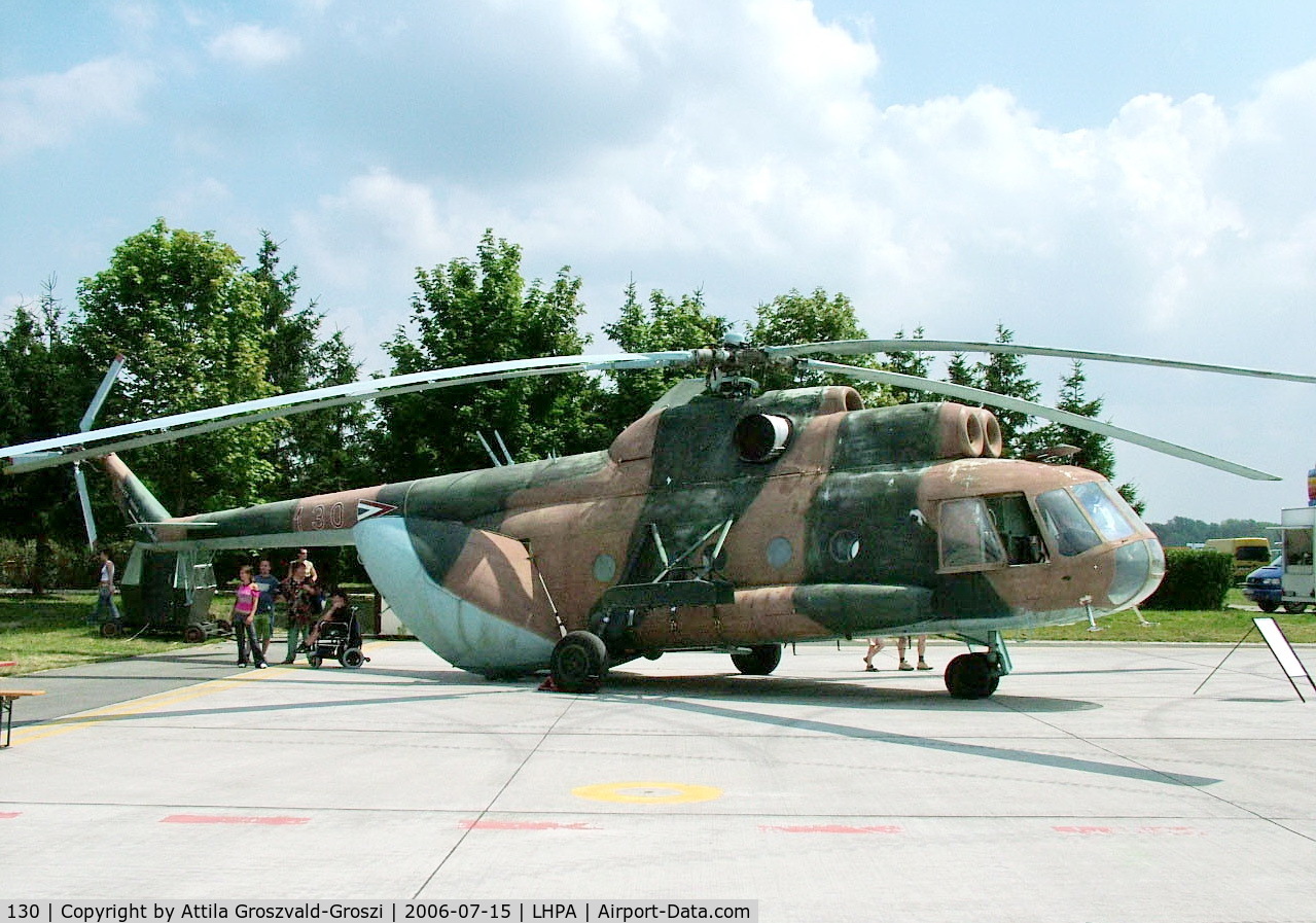130, 1968 Mil Mi-8T Hip C/N 200130, Pápa HUNAF Base Airport