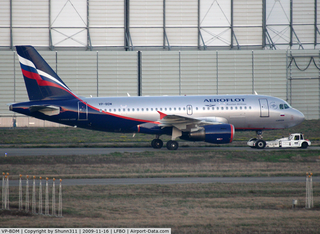 VP-BDM, 2003 Airbus A319-111 C/N 2069, Trackted to the old terminal...