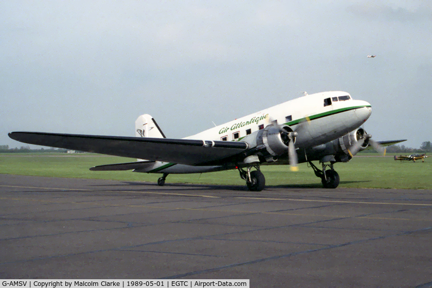 G-AMSV, 1944 Douglas DC-3A-467 (C-47B) C/N 16072, Douglas C-47B Dakota Mk4 (DC-3A) at Cranfield Airport, UK.