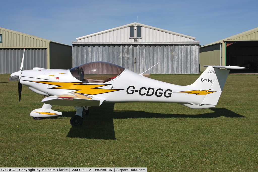 G-CDGG, 2004 Dyn'Aero MCR-01 Club C/N PFA 301A-14267, Dyn-Aero MCR-01 Banbi Club at Fishburn Airfield, UK in 2009.