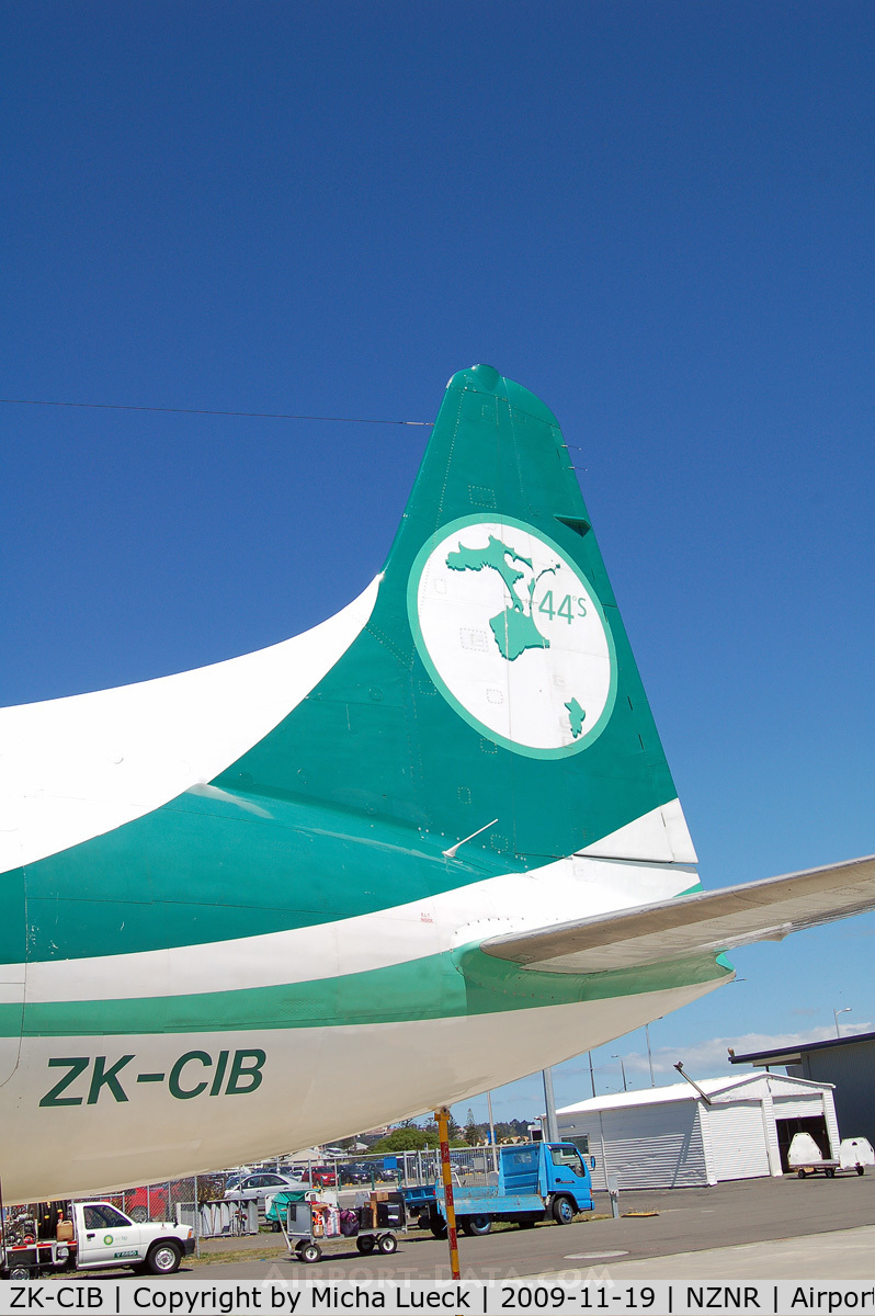 ZK-CIB, 1953 Convair 580 C/N 327A, The beautiful tail depicting the Chatham Islands