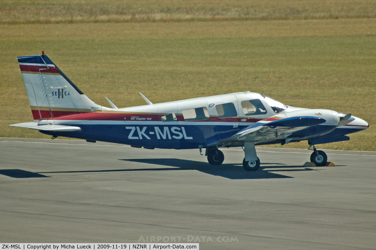 ZK-MSL, 1997 Piper PA-34-200T C/N 34-7770224, At Napier