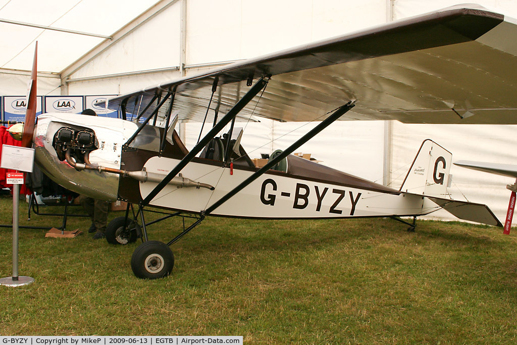 G-BYZY, 2000 Pietenpol Air Camper C/N PFA 047-12190, Exhibitor at Aero Expo 2009.