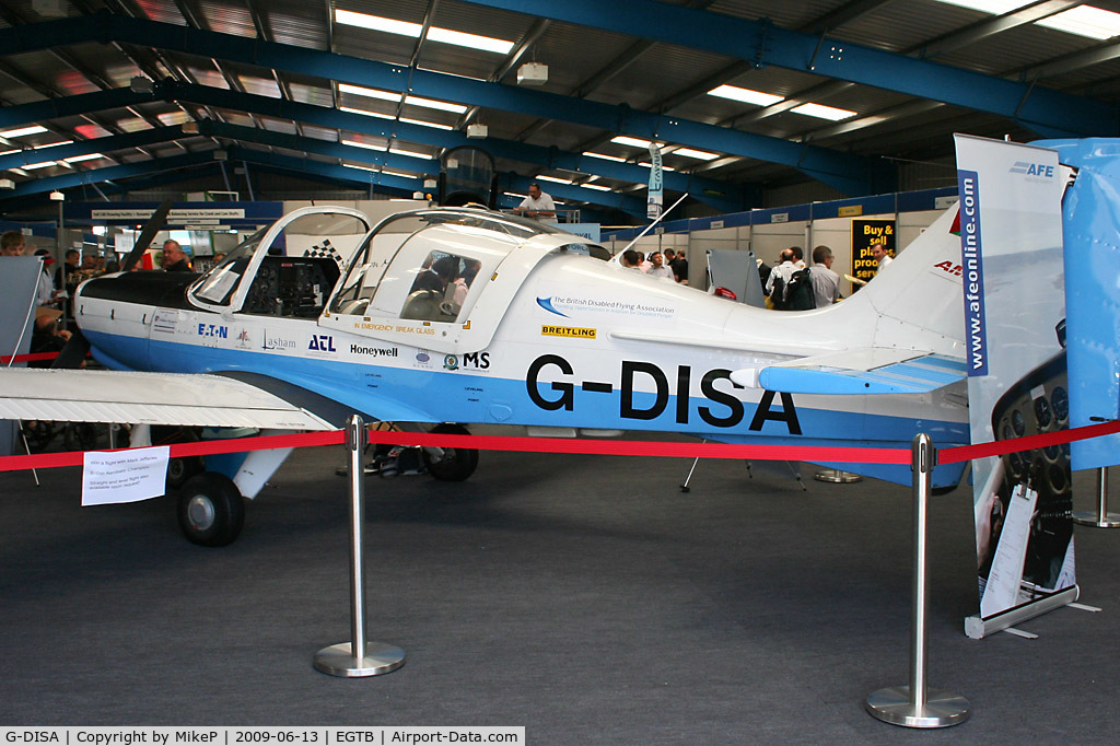 G-DISA, 1983 Scottish Aviation Bulldog Series 120 Model 125 C/N BH120/435, Exhibitor at Aero Expo 2009.