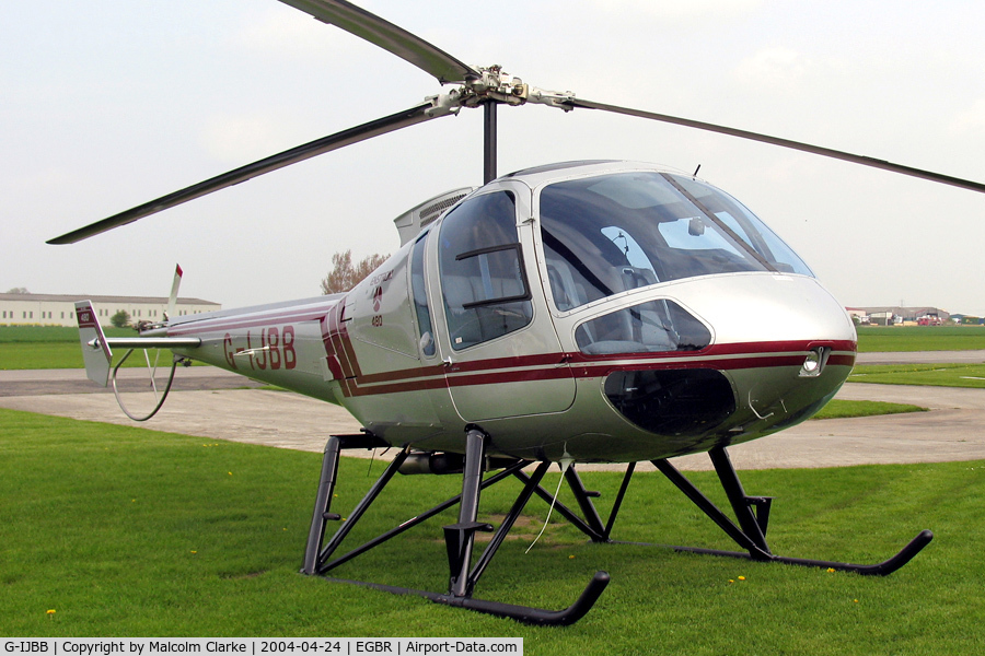 G-IJBB, 1995 Enstrom 480 C/N 5010, Enstrom 480 at Breighton Airfield for the British Aerobatic Association John McLean Trophy competition.