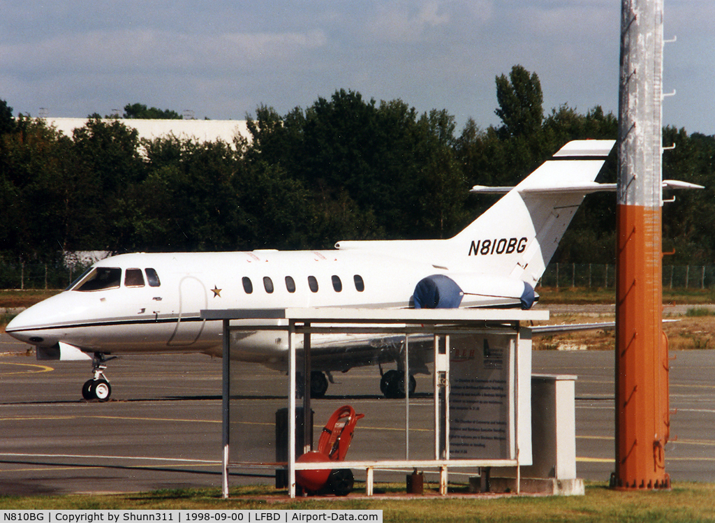 N810BG, 1984 British Aerospace BAe.125 Hawker 800A C/N 258010, Parked at the General Aviation area...