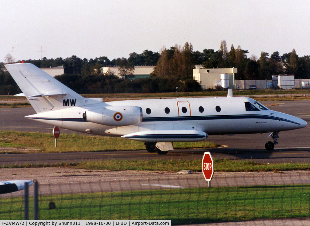 F-ZVMW/2, 1972 Aerospatiale SN601 Corvette C/N 2, Taxiing to the General Aviation area...