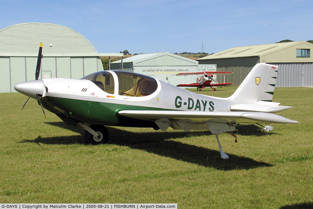 G-DAYS, 1997 Europa Monowheel C/N PFA 247-12810, Europa at Fishburn Airfield, UK in 2005.