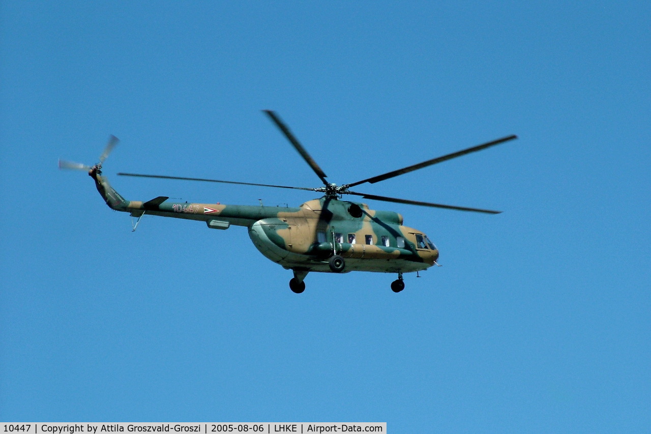 10447, 1982 Mil Mi-8PS-11 Hip-D C/N 10447, Kecskemét, Hungarian Air-Forces Base. VIP transport.