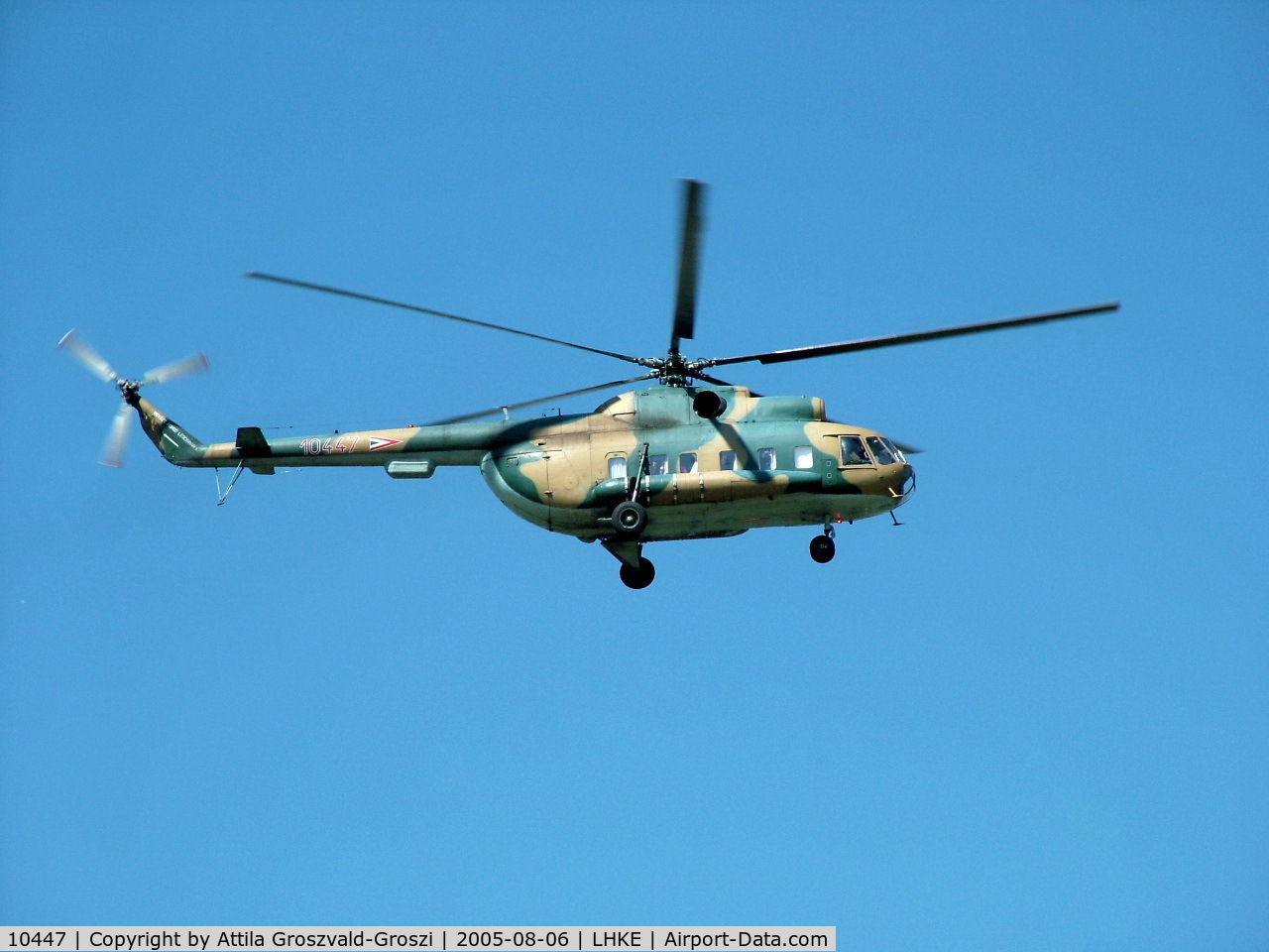 10447, 1982 Mil Mi-8PS-11 Hip-D C/N 10447, Kecskemét, Hungarian Air-Forces Base. VIP transport.