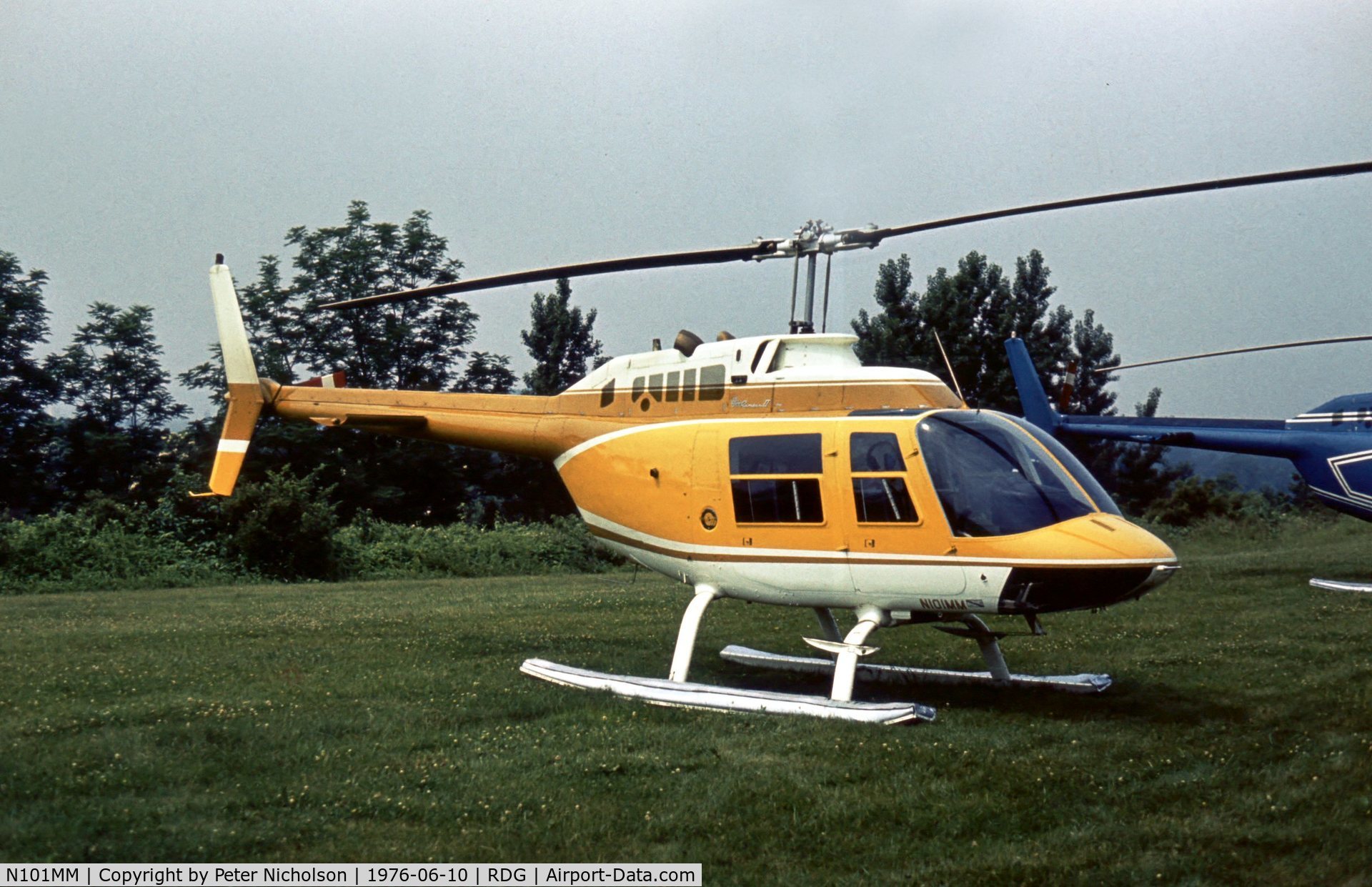 N101MM, Bell 206B JetRanger II C/N 1536, This Bell JetRanger II was present at the 1976 Reading Airshow.