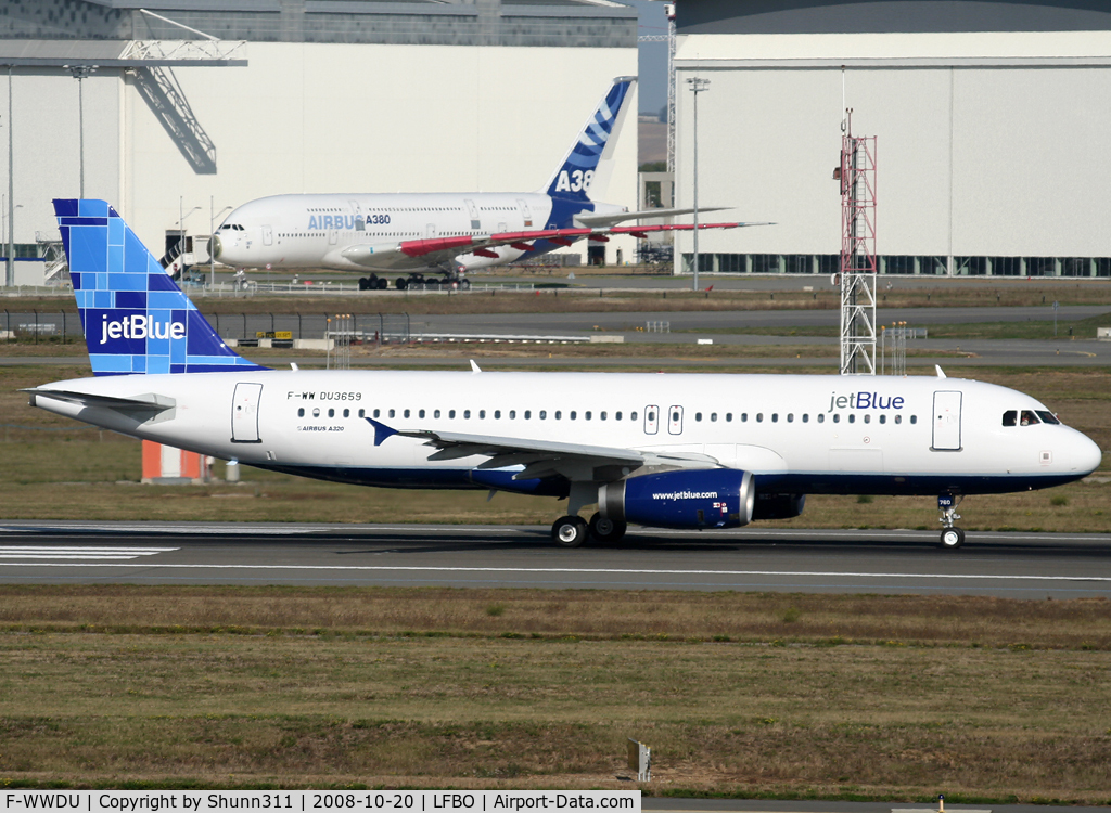 F-WWDU, 2008 Airbus A320-232 C/N 3659, C/n 3659 - To be N760JB