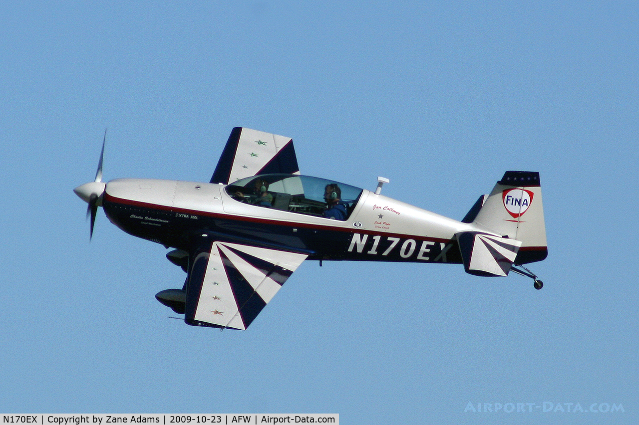 N170EX, 2003 Extra EA-300/L C/N 170, Landing at the 2009 Alliance Fort Worth Airshow