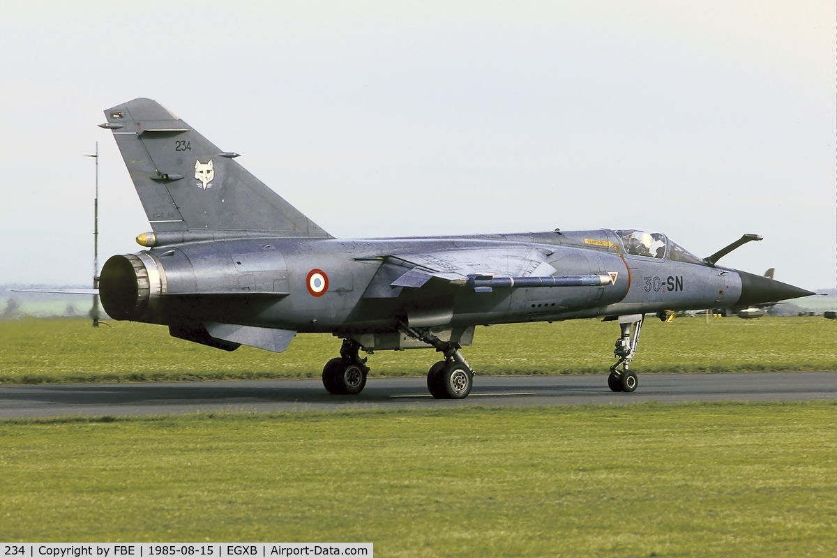 234, Dassault Mirage F.1C C/N 234, Mirage F1 taxying to the active at RAF Binbrook