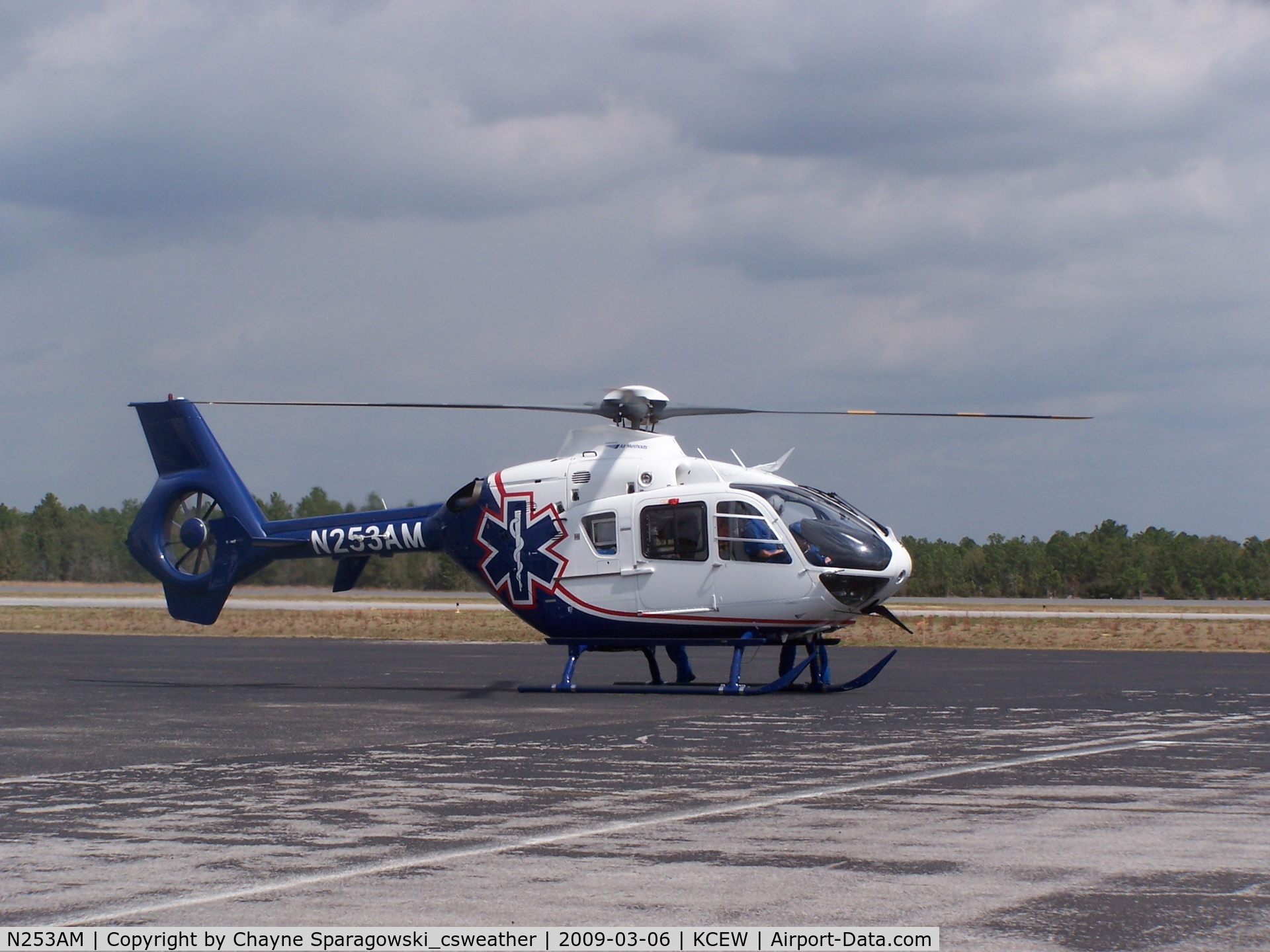 N253AM, 2008 Eurocopter EC-135P-2+ C/N 0663, AirHeart3 just after landing