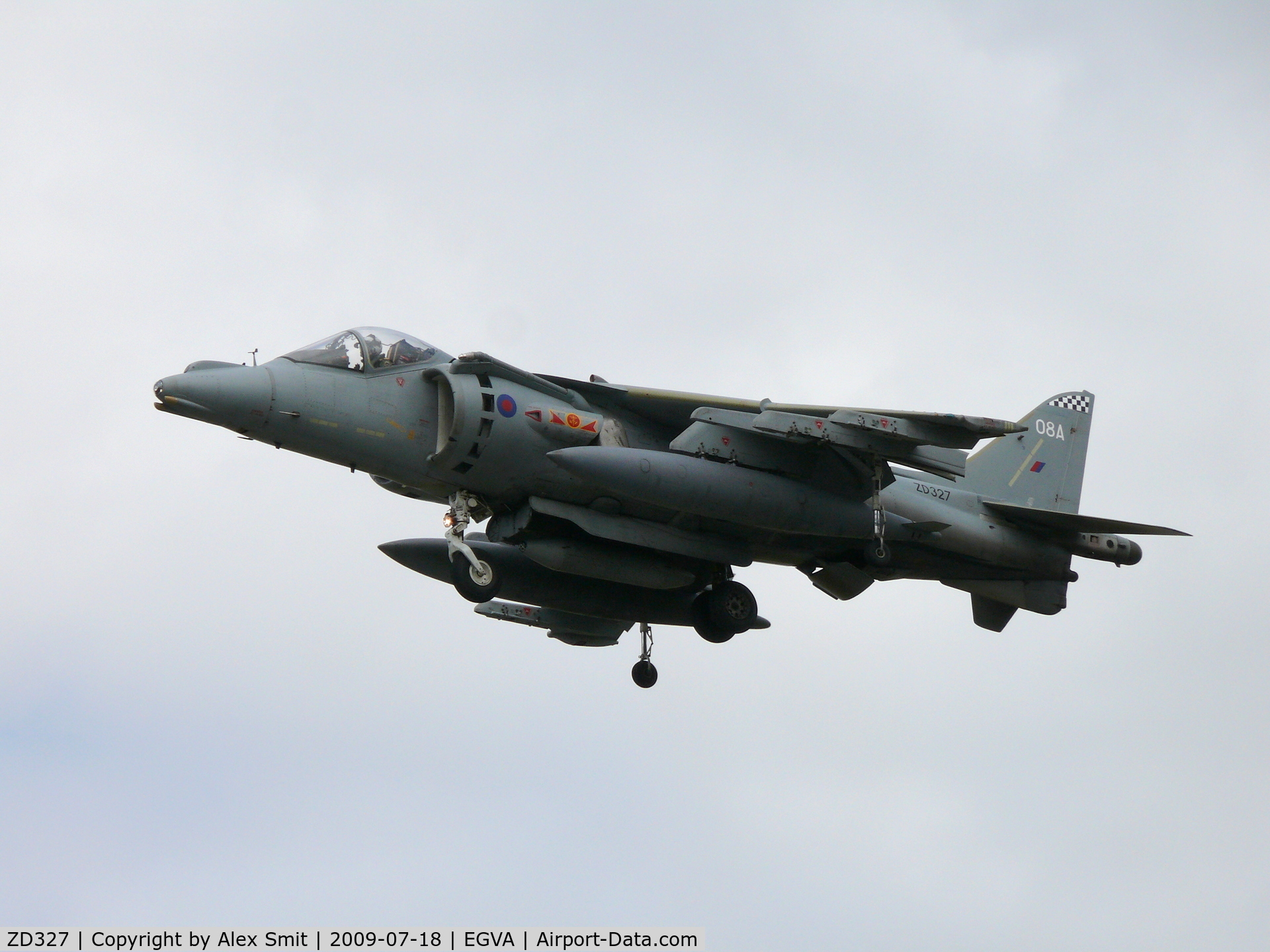 ZD327, British Aerospace Harrier GR.9A C/N 512115/P8, Hawker Harrier GR.9A ZD327/08A Royal Air Force