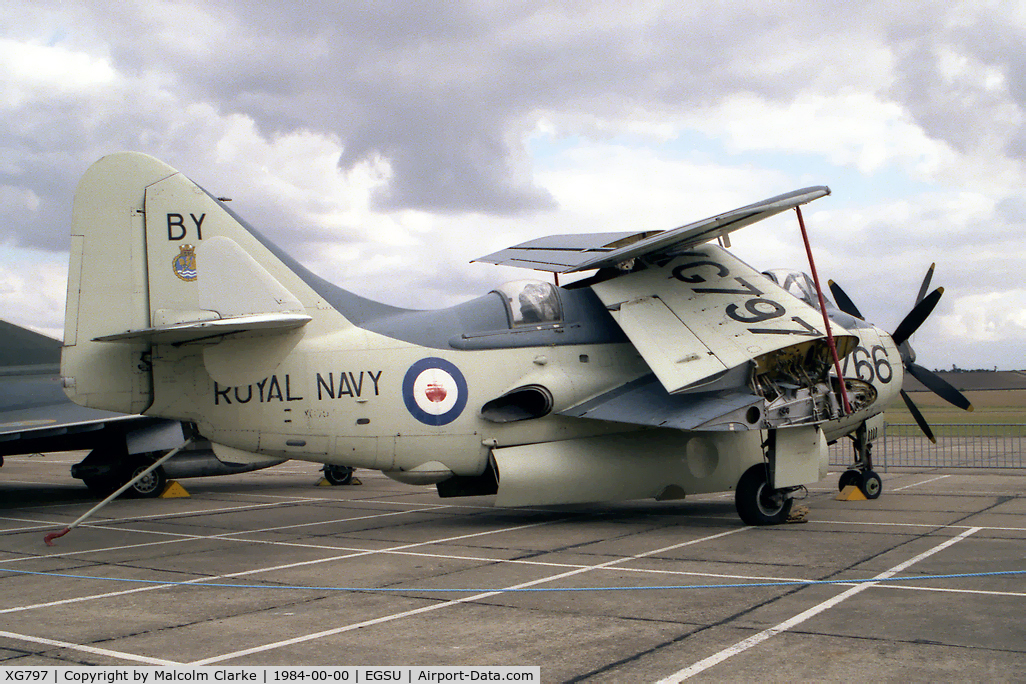 XG797, Fairey Gannet ECM.6 C/N F9365, Fairey Gannet ECM6 at the Imperial War Museum, Duxford.