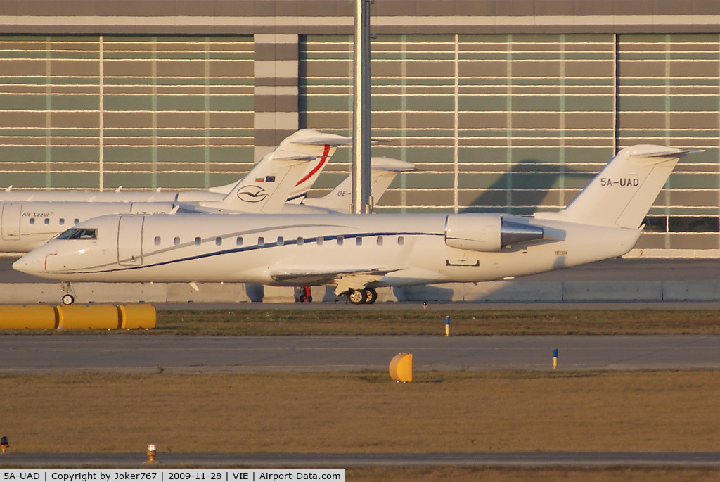 5A-UAD, 2009 Bombardier Challenger 850 (CL-600-2B19) C/N 8087, Private Canadair Regional Jet Challenger 850