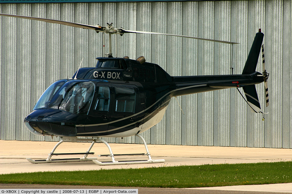 G-XBOX, 1981 Bell 206B JetRanger III C/N 3370, seen here @ Kemble