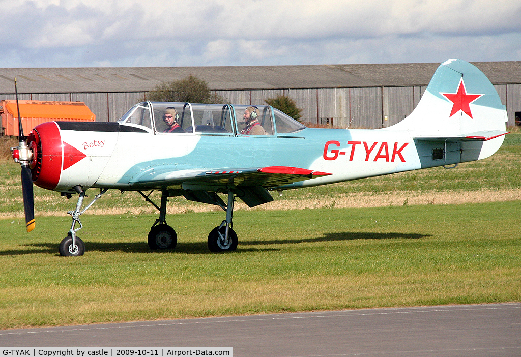 G-TYAK, 1989 Bacau Yak-52 C/N 899907, seen here @ Breighton