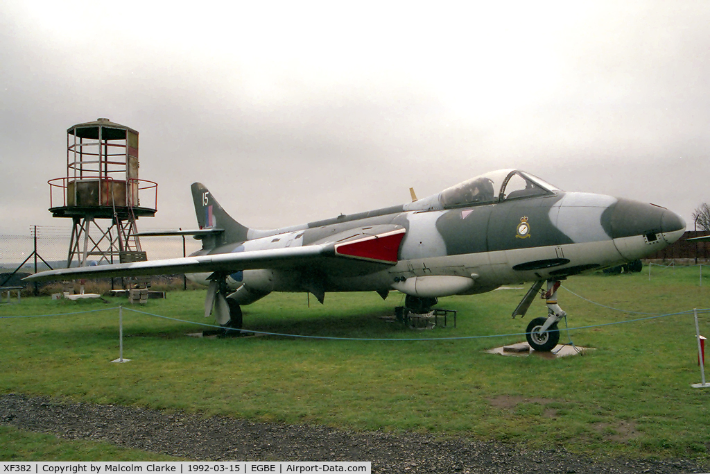 XF382, 1956 Hawker Hunter F.6A C/N S4/U/3282, Hawker Hunter F6A. At the Midland Air Museum, Coventry Airport, UK..