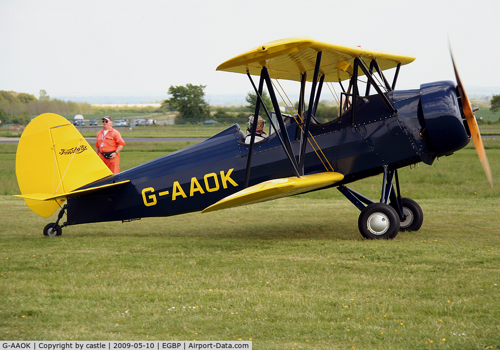 G-AAOK, 1929 Curtiss-Wright Travel Air 12Q C/N 2026, seen here @ Kemble vintage flyin