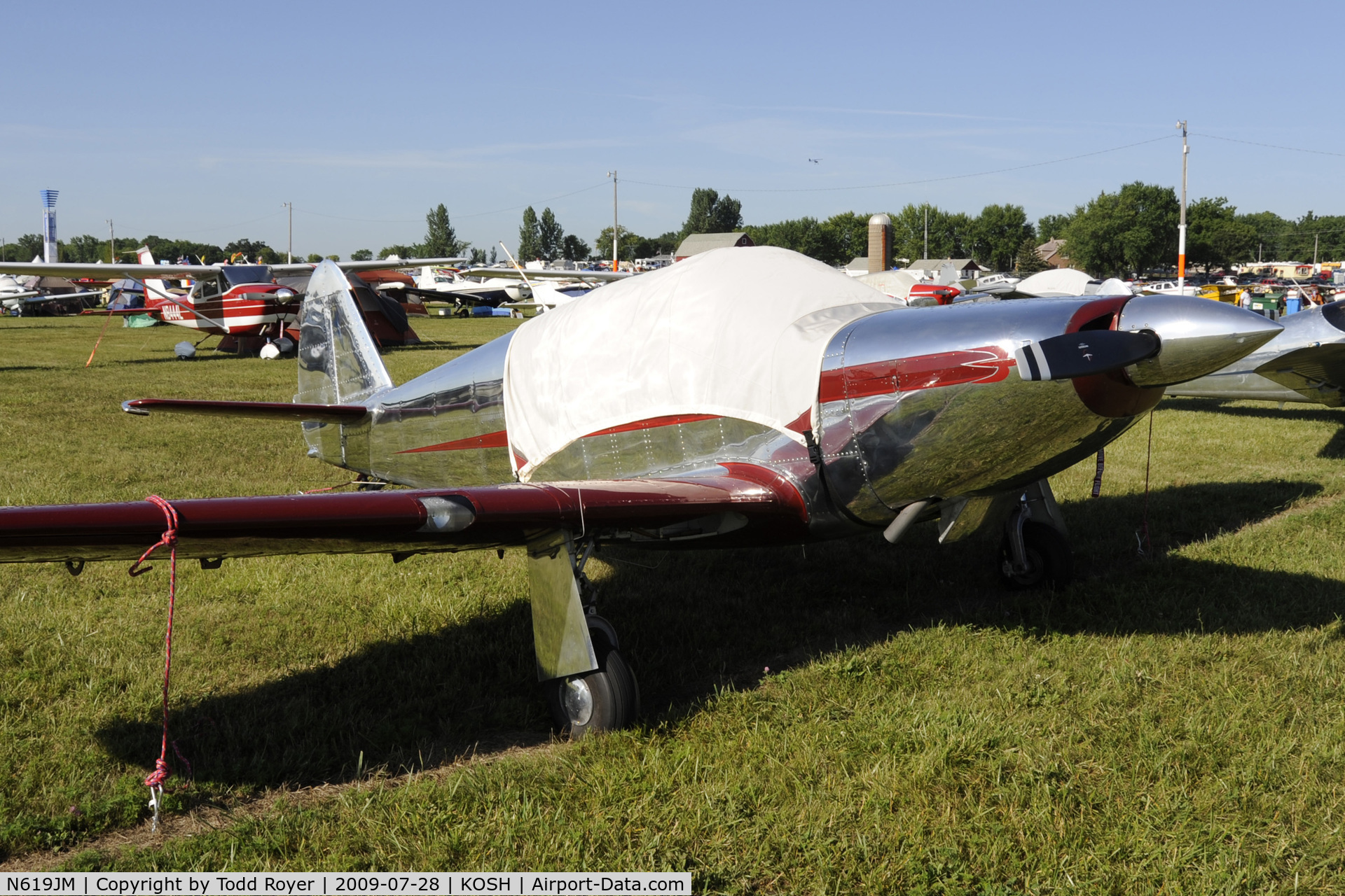 N619JM, 1946 Globe GC-1B Swift C/N 1110, 2009 Oshkosh EAA fly-in