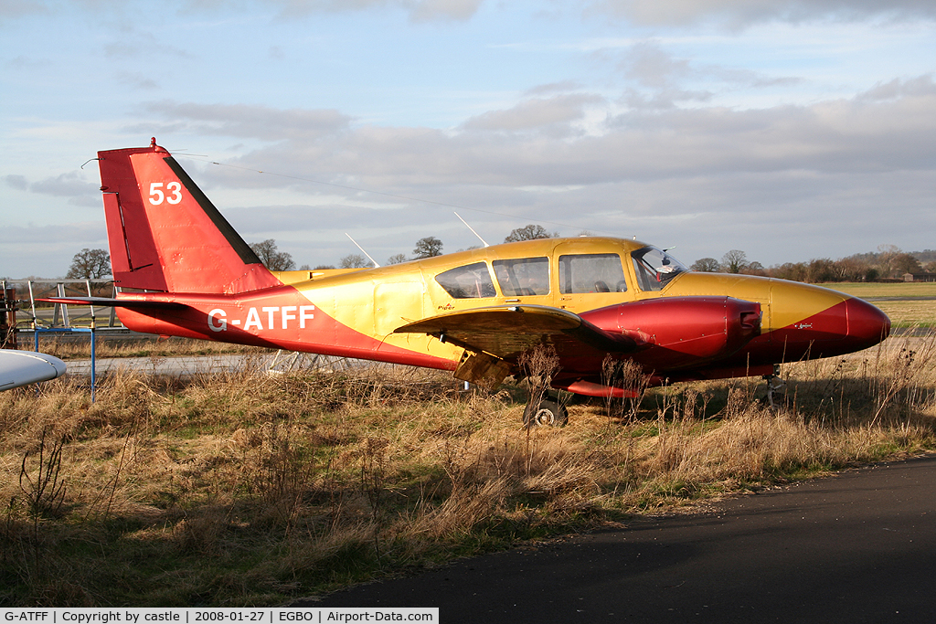 G-ATFF, 1965 Piper PA-23-250 Aztec E C/N 27-2898, seen @ Wloverhampton
