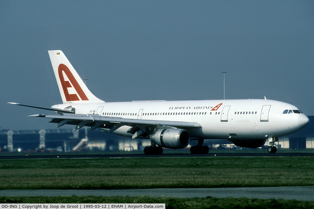 OO-ING, 1978 Airbus A300B4-103 C/N 066, arrival at Amsterdam