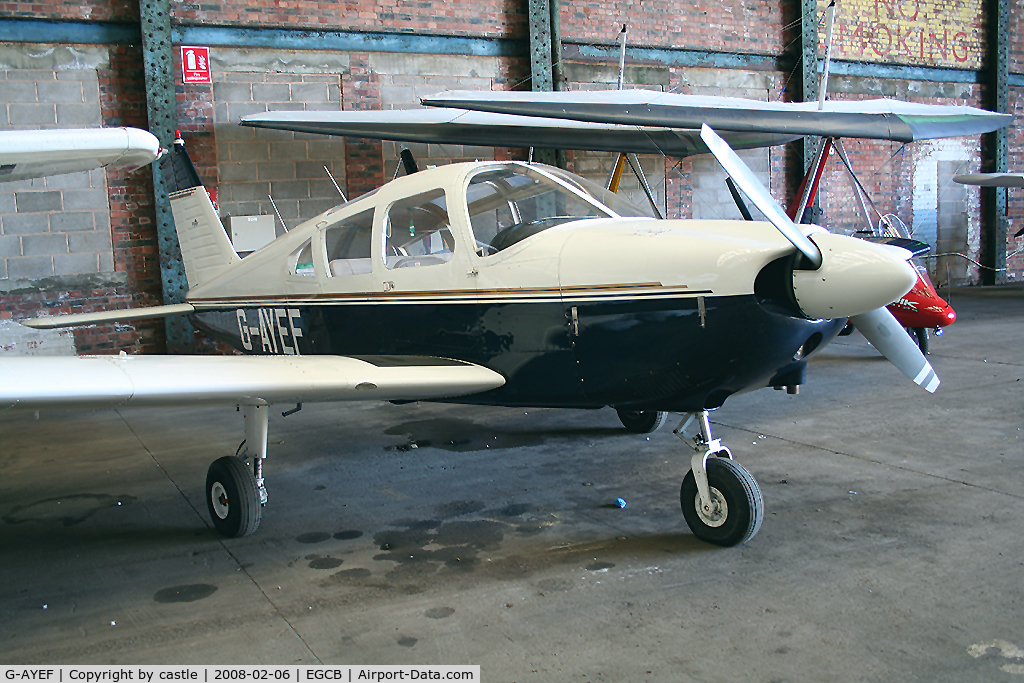 G-AYEF, 1970 Piper PA-28-180 Cherokee C/N 28-5815, seen @ Barton