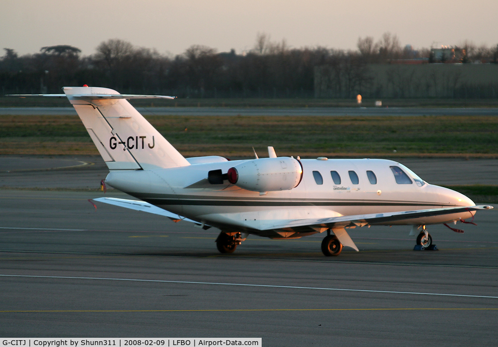 G-CITJ, 1994 Cessna 525 CitationJet C/N 525-0084, Parked at the General Aviation area...