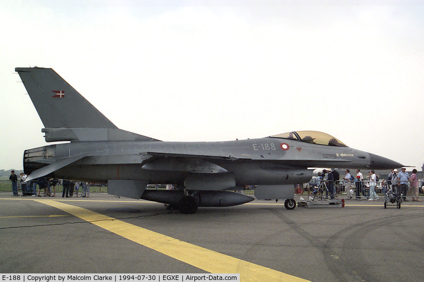 E-188, 1978 SABCA F-16AM Fighting Falcon C/N 6F-15, General Dynamics F-16AM Fighting Falcon at RAF Leeming's Air Fair 1994