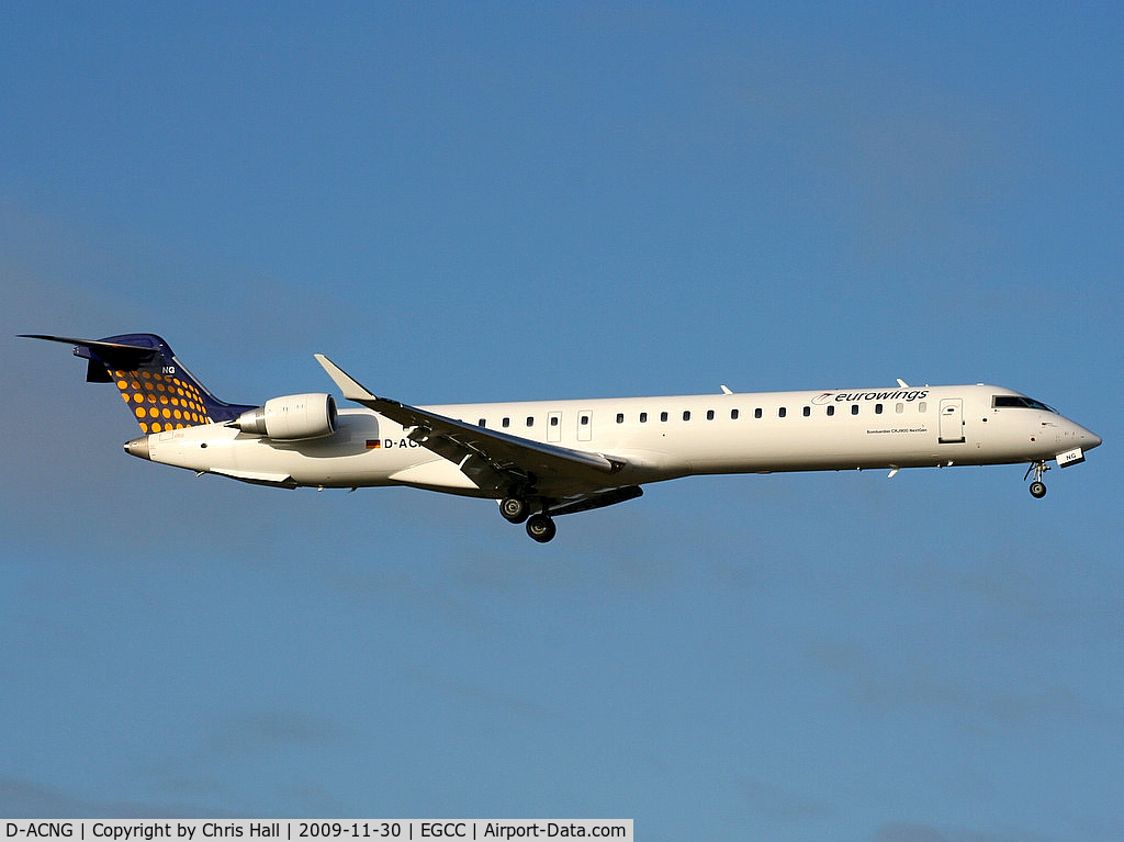 D-ACNG, 2009 Bombardier CRJ-900LR (CL-600-2D24) C/N 15245, Eurowings, CRJ-900