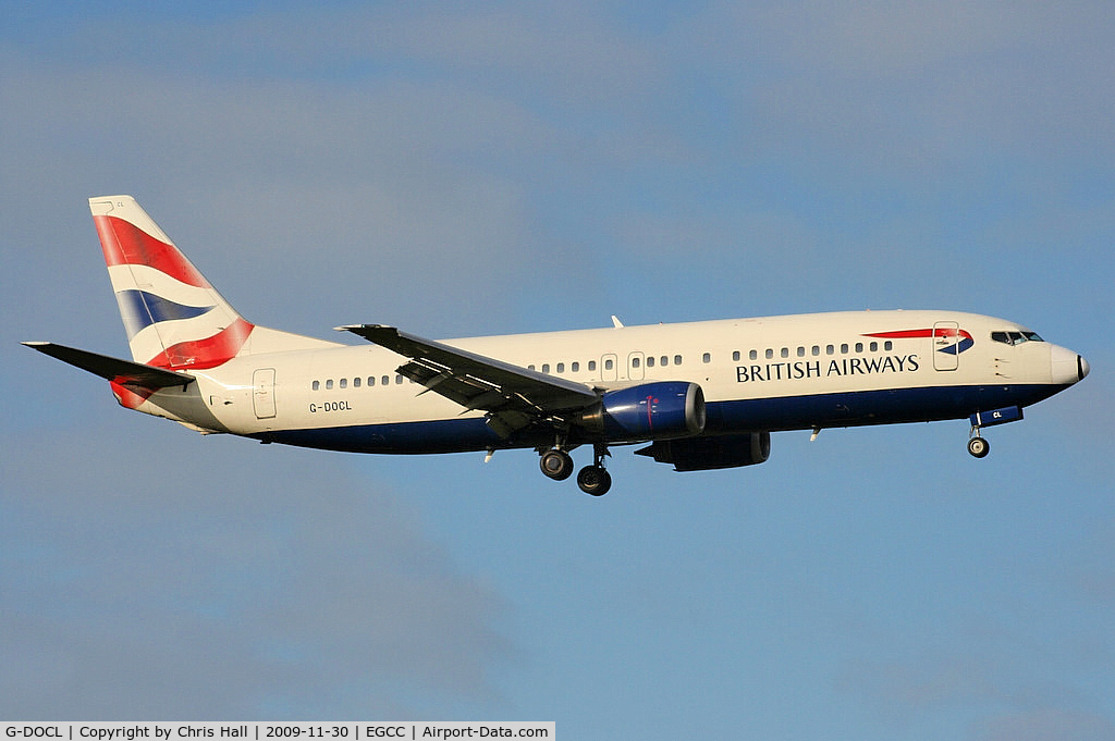 G-DOCL, 1992 Boeing 737-436 C/N 25842, British Airways