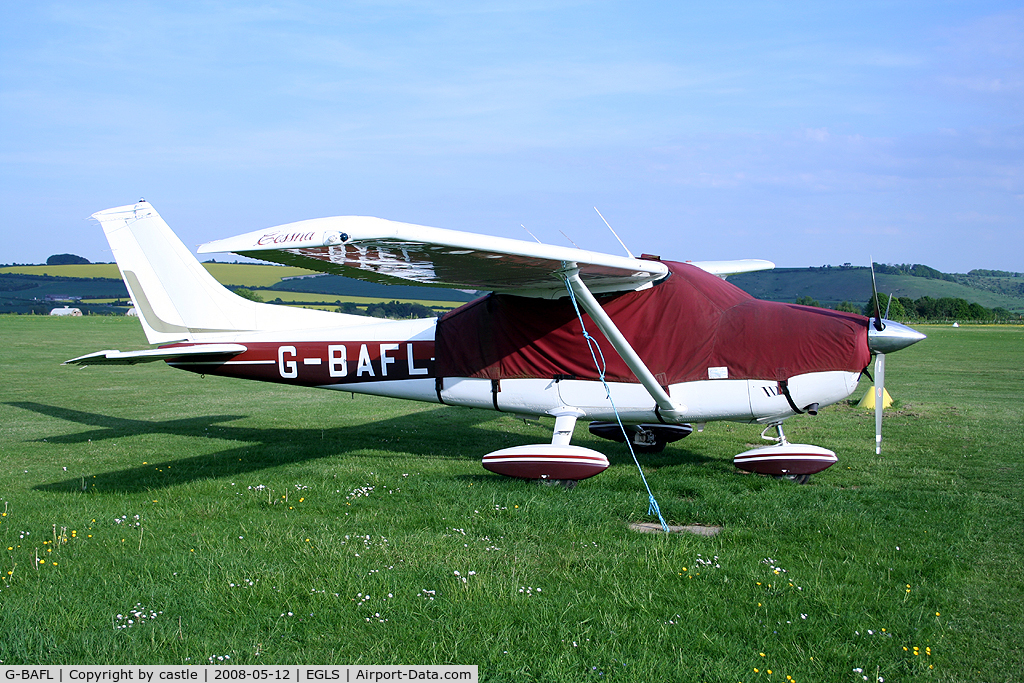 G-BAFL, 1973 Cessna 182P Skylane C/N 182-61469, seen @ Old Sarum