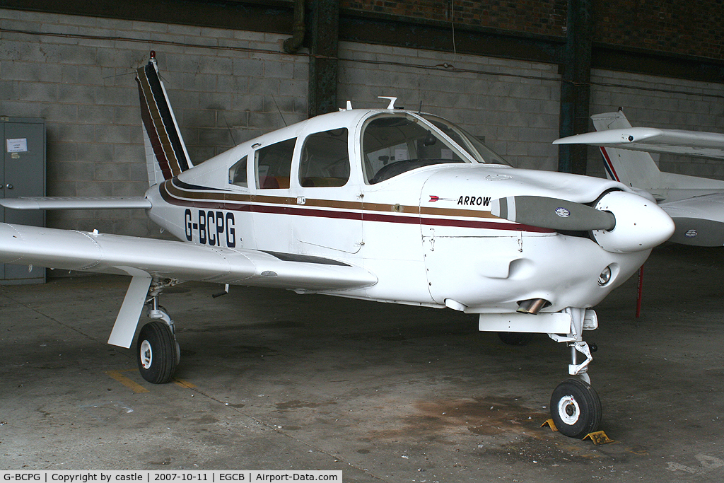 G-BCPG, 1969 Piper PA-28R-200 Cherokee Arrow C/N 28R-35705, seen @ Barton