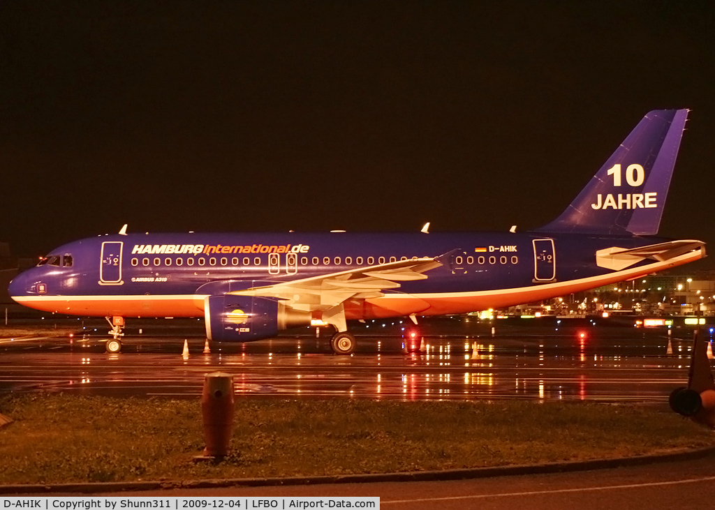 D-AHIK, 2008 Airbus A319-112 C/N 3560, Parked at the Old terminal for a night stop... OLT flight !